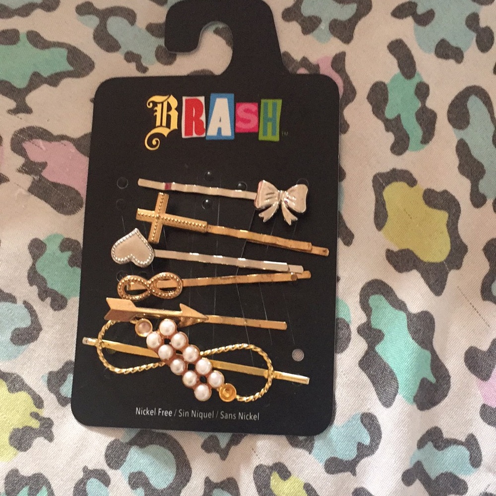 Gold and silver hairpins